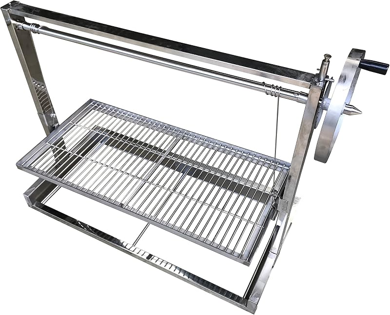 SunshineBBQs Brick BBQ Grill Argentinian Height Adjustable 91cm Stainless Steel