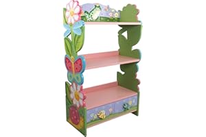 Fantasy Fields Magic Garden Multi-Tiered Wooden Children's Bookshelf and Storage Drawers, Multicolor