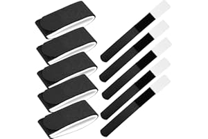 TOYANDONA 10pcs Ski Straps Hook and Loop Fastener Straps for Snowboard Protection Nylon Strapping