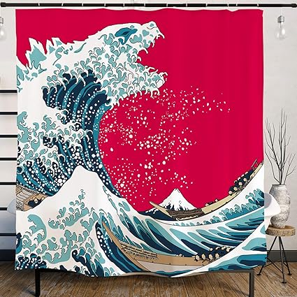Amazon Com Ofat Home Japanese Hokusai Creative The Great Wave