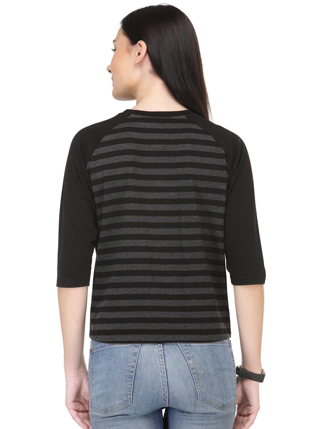 unshackled women's striped t-shirt