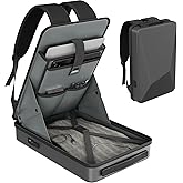 EAZUSE Starlink MINI Backpack, Starlink MINI Case for Power Cables, Battery Adapter & More, Waterproof Travel Bag for Accessories with TSA Lock & Charging Ports, Anti-theft