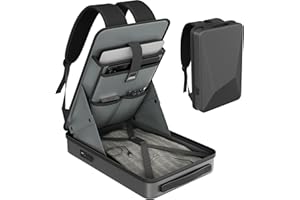 EAZUSE Starlink MINI Backpack, Starlink MINI Case for Power Cables, Battery Adapter & More, Waterproof Travel Bag for Accessories with TSA Lock & Charging Ports, Anti-theft