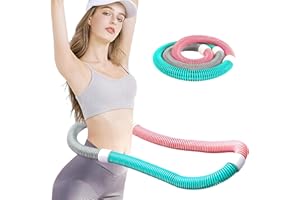 BESTOKAY Infinity Hoop, Weighted Hula Hoop, Hula Hoops for Adults, Weighted Hula Hoops for Women - Spring Weighted Design Burns Fat, Shapes Waist, Back-Friendly Workout with Safety Rope