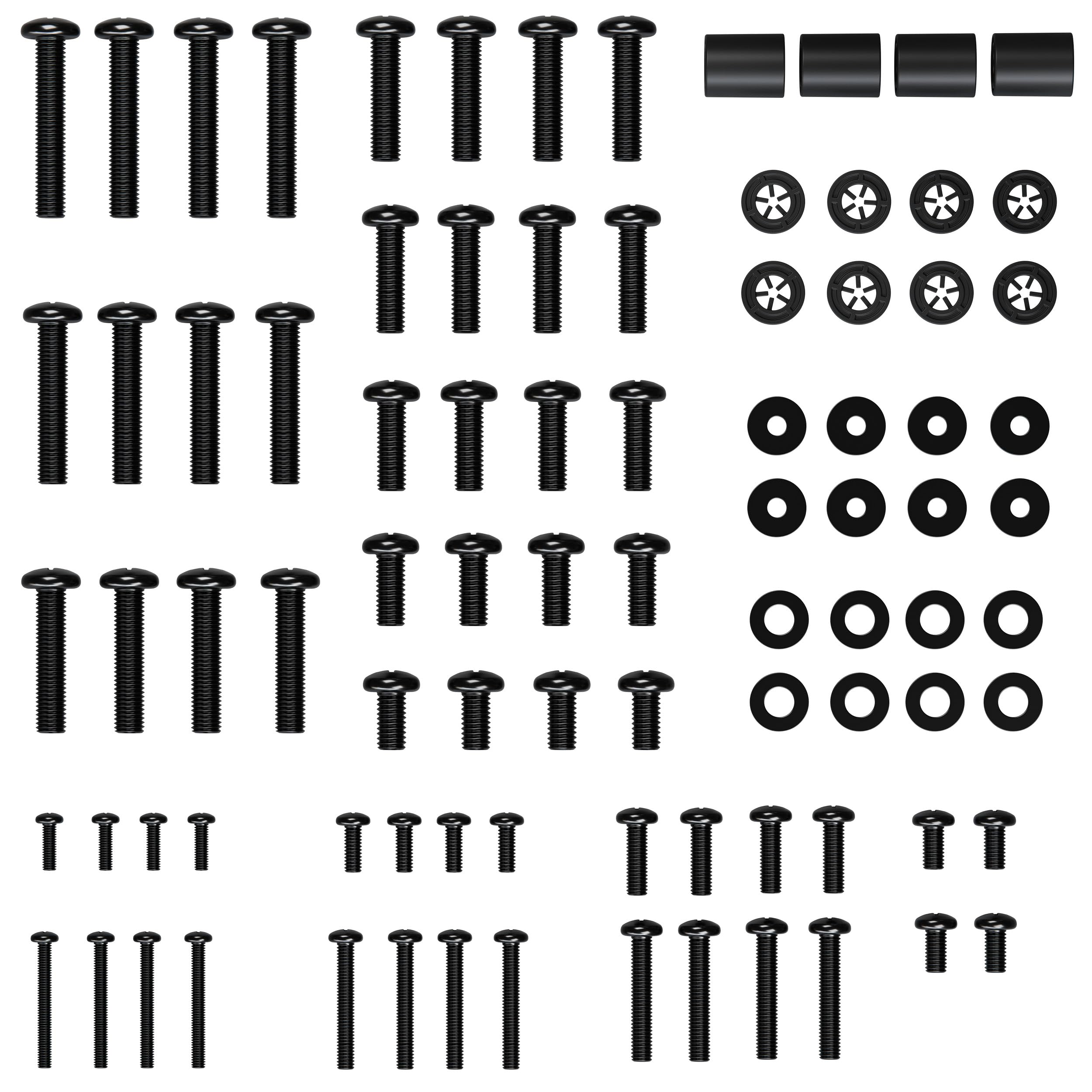ECHOGEAR Universal TV Mounting Hardware Pack Fits All TVs Includes M4, M5, M6, and M8 TV Screws and Spacer Assortment for Mounting Virtually All TV's up to 80"