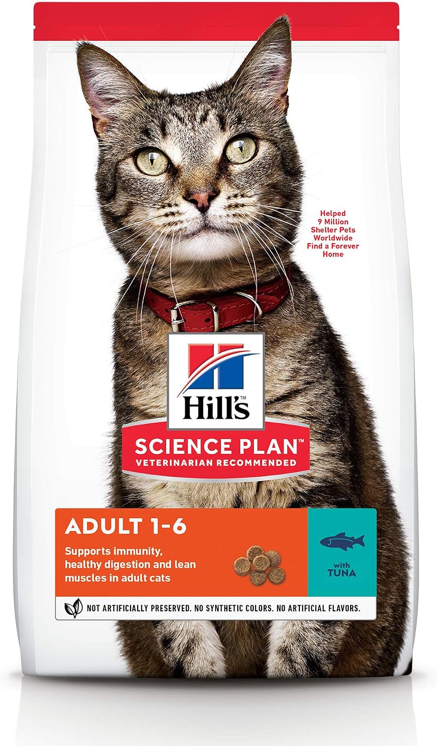 Hill's Science Plan Cat Adult 1-6 with Tuna 1.5 kg, Multicolour, 1.5 kg (Pack of 1)