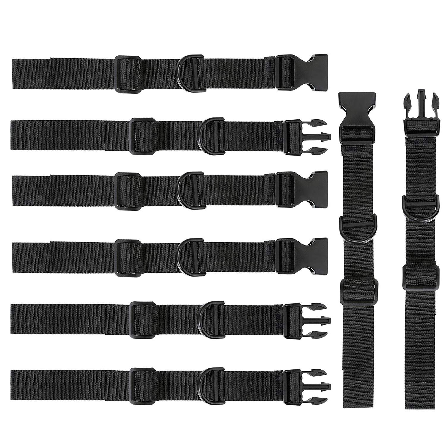 ANDERK 4 Pieces Backpack Chest Strap, Heavy Duty Adjustable Backpack Sternum Strap Chest Belt with Buckle for Jogging and Hiking