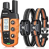 Bousnic Dog Shock Collar 2 Dogs (5-120Lbs) - 3300 ft Waterproof Training Collar for Dogs Large Medium Small with Rechargeable Remote, Beep (1-8) Vibration (1-16) and Humane Shock (1-99) Modes