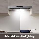 CIARRA CBCS6909A Telescopic Cooker Hood 60cm 600m³/h Ducted & Recirculation view 4