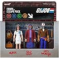 Super7 G.I. Joe Cobra Escape Pack with Nurse Baroness, Old Lady Cobra Commander, City Worker Destro - (3-Pack) 3.75" GI Joe Action Figures with Accessories Collectibles and Retro Toys