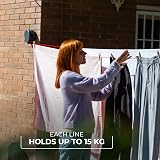 Vileda Dual Cordomatic 30m Retractable Washing Line Garden Indoor Outdoor view 5
