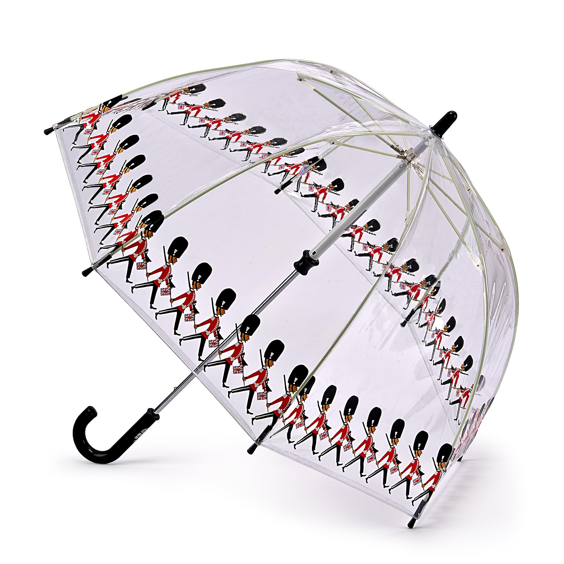 Fulton Funbrella Guards Clear Umbrella, 65cm Octagonal Canopy, Waterproof, Manual Lift, One Size, 303g
