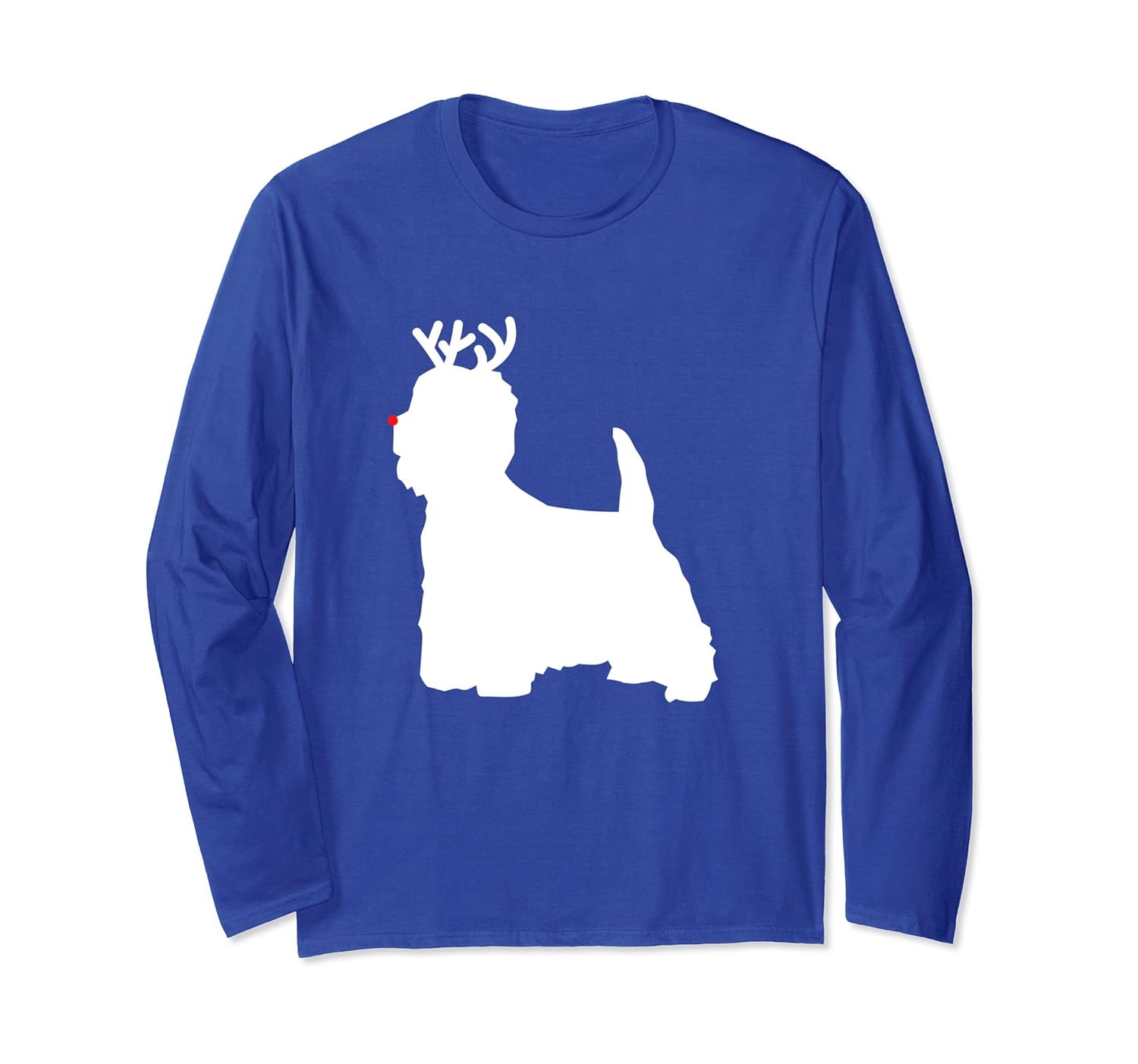 West Highland Terrier Westie Reindeer Christmas Dog T-Shirt- TPT