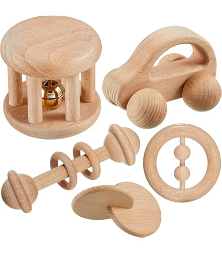 Montessori Toys For Year Old TOY Life Wooden Baby Cars