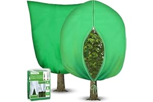 2Pack Thickened Plant Freeze Protection Covers for Winter, 70.87" x 63" Large Frost Blankets for Plants Tree Shrubs Cloth Pro