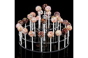 Cake Pop Display Stand, 30 Hole Cake Pop Holder , 3 Tiered Lollipop Holder for Weddings, Birthday Parties, Anniversaries Gift