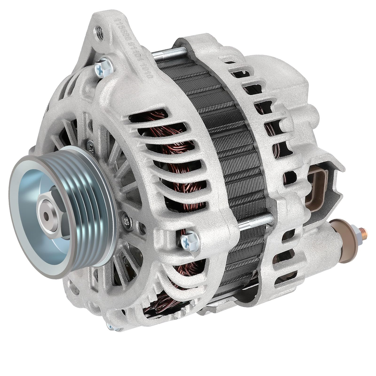 Photo 1 of **PLASTIC CONNECTOR BROKEN** SCITOO Alternator 11051 Fit For 2003-2008 For Infiniti FX35 2003-2006 For Infiniti G35 2003-2006 350Z 2003-2004 Pathfinder 12V 110Amp CW 6-Groove Pulley 11051 AMT0178 A3TB4291 400-48055 23100-AM610