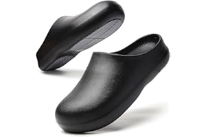 SECHRITE Non Slip Work Shoes for Women Men - Waterproof Chef Nursing Garden Clogs, Professional Oil Slip Resistant Kitchen Fo