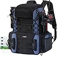 Piscifun Fishing tackele Backpack with 4 Tackle Boxes, Rod Holders, Rain Cover, Bottle Holder