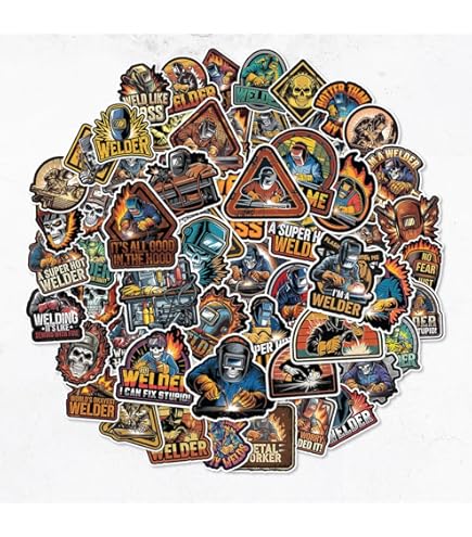 Lettering Décor Decals, Stickers & Vinyl Art WELDER Certified Bad Ass Hard Hat Decals Funny Helmet Stickers - 2 PACK Fish Décor Decals, Stickers & Vinyl Art - Foto 14