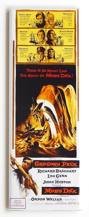 Moby Dick Póster de película imán para nevera (1,5 x 11,43 cm ...