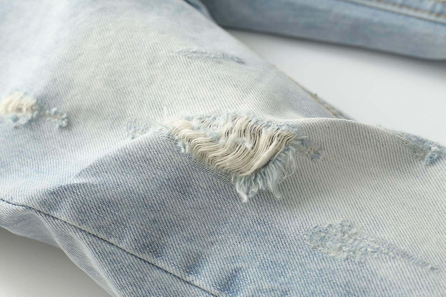 Kidscool Baby Little Kids Ripped Holes Stone Washed Soft Slim Jeans: Clothing