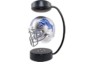Pegasus Sports NFL Rotating Levitating Hover Helmet with LED Lighting, Detroit Lions