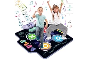 Joyjoz Dance Mat Toys Gift for 3-12 Year Old Kids, Electronic Music Dance Pad with Wireless Bluetooth & 5 Difficulty Levels 6 Game Modes, Perfect Birthday Christmas Gifts for Boys Girls