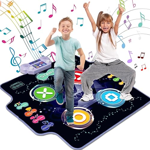 Joyjoz Dance Mat Toys Gift for 3-12 Year Old Kids, Electronic