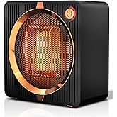 Electric Space Heater, Energy Efficient Portable Space Heaters for Indoor Use, PTC Ceramic Small Desk Heater, Overheating & T