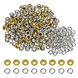 HARFINGTON 200 Set Color Round Grommets 5mm