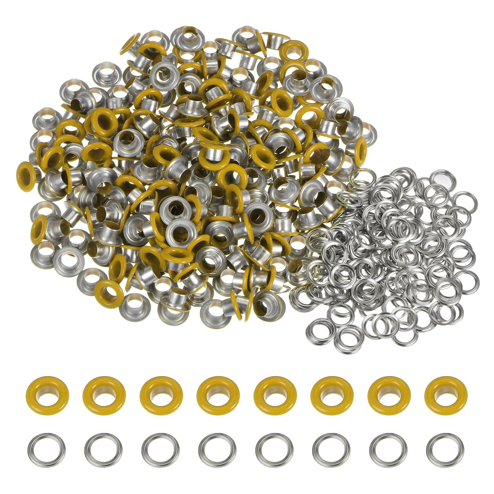 HARFINGTON 200 Set Color Round Grommets 5mm