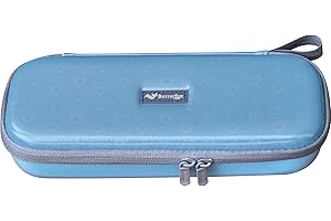 ButterFox Hard Stethoscope Case fits 3M Littmann Classic III, Lightweight II S.E, Cardiology IV Diagnostic, MDF Acoustica Deluxe Stethoscopes - 12 Colors (Baby Blue Hearts)