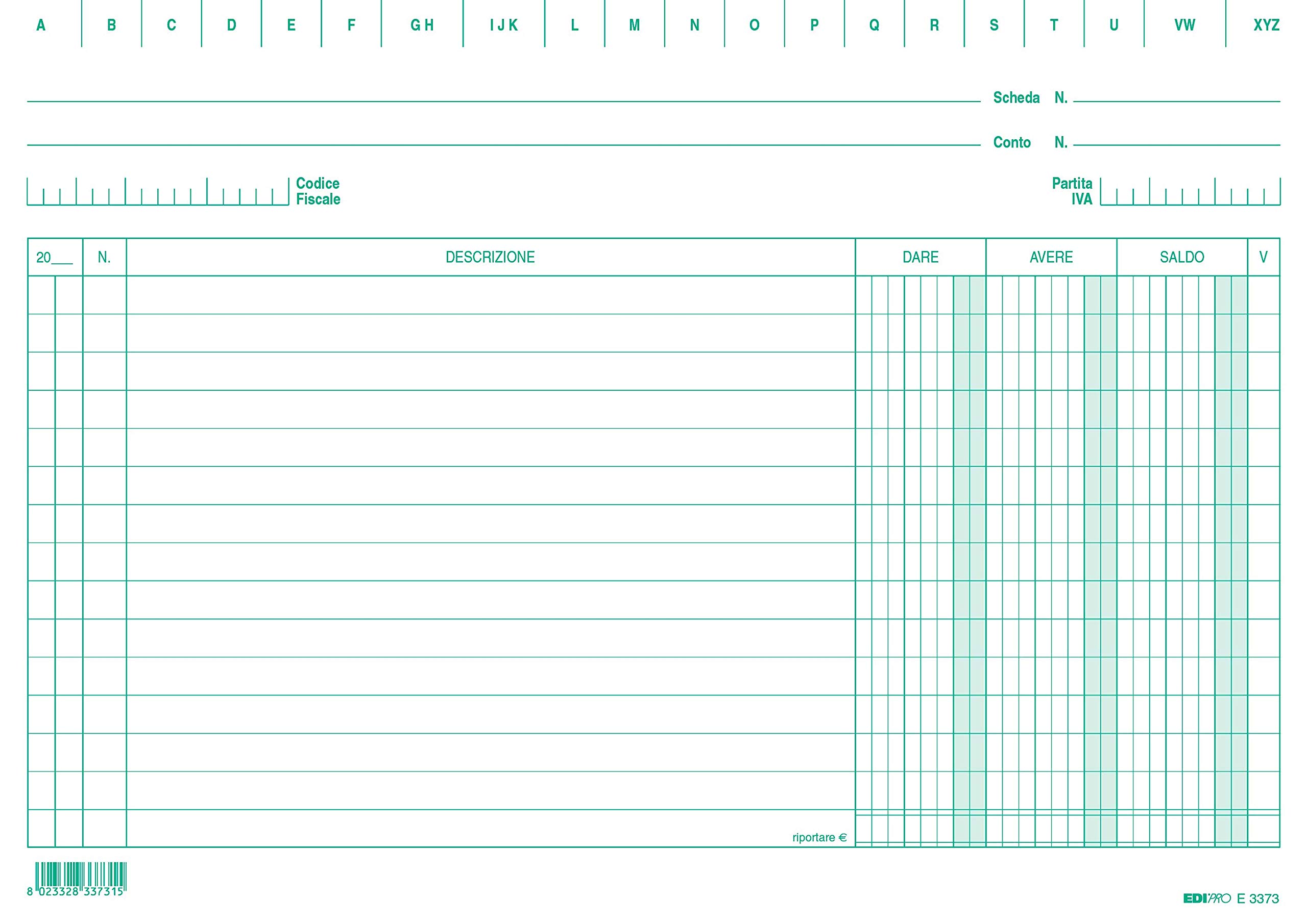EDIPRO - E3373VE - 100 Cards give/Have/Green Balance f.to 24x17