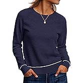 ANRABESS Sweaters for Women Long Sleeve Cropped Lightweight 2026 Spring Casual Knit Crewneck Pullover Top Soft Trendy Outfits