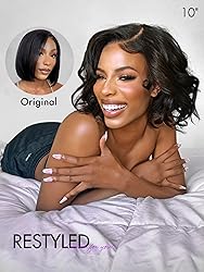 LUVME HAIR Bob Wig 100% Human Hair Wigs Glueless