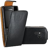 Nokia 216 Funda, FoneExpert® Flip Carcasa Caso Cover Case Funda de Cuero Para Microsoft Nokia 216 / Nokia 216 DS