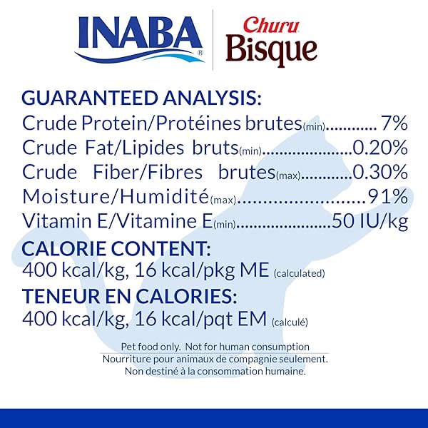 INABA CHURU BISQUE LICKABLE TREATS FOR CATS, CREAMY PURÉE BISQUE WITH VITAMIN E & GREEN TEA EXTRACT, 1.4 OUNCES PER POUCH, 6 POUCHES TOTAL, CHICKEN WITH BEEF RECIPE