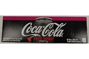 Coca-Cola Cherry Zero Fridge Pack Cans, 355 mL, 12 Pack