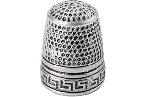 Silver Finger Thimble Sewing Grip Fingertip Protector Metal Shield Pin Needles Partner for DIY Crafts Tools Needlework