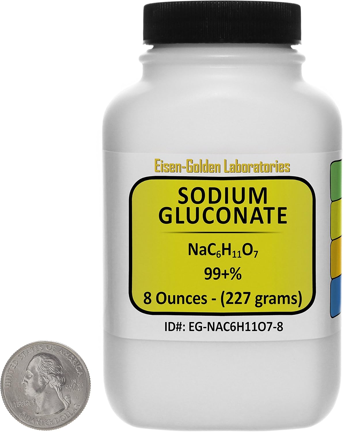 Sodium Gluconate [NaC6H11O7] 99+% USP Grade Powder 8 Oz in a Space-Saver Bottle USA: Health & Personal Care