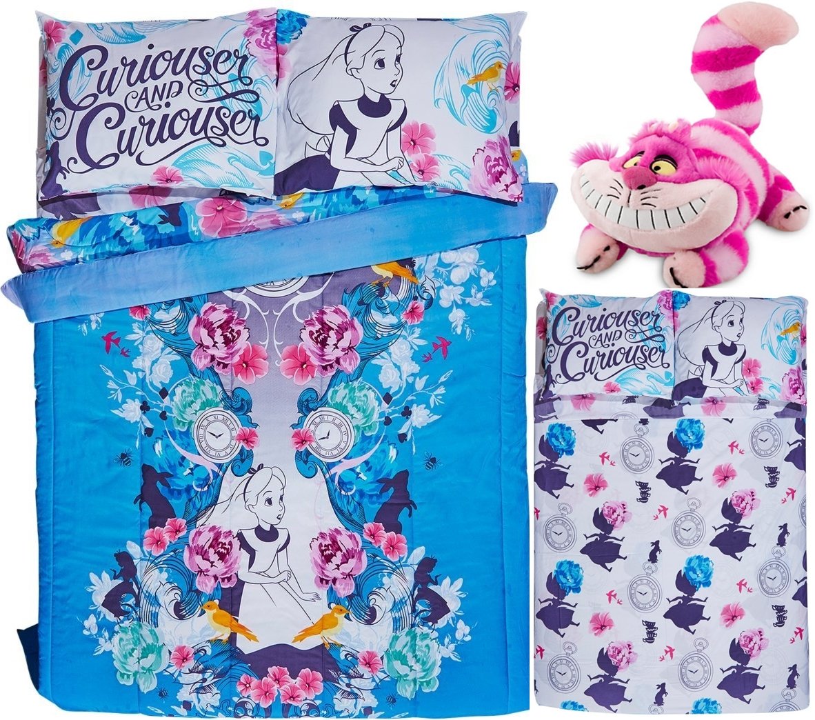 Disney Alice in Wonderland 5pc FULL Size Bedding (Full/Queen Comforter
