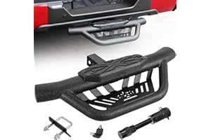 OTHOWE Double Layer Tow Hitch Step for 2" Hitch Receiver, Carbon Steel with Dual-Stage Black Powder Anti-Slip Trailer Hitch Step Universal Fit for Trucks SUV Car Van