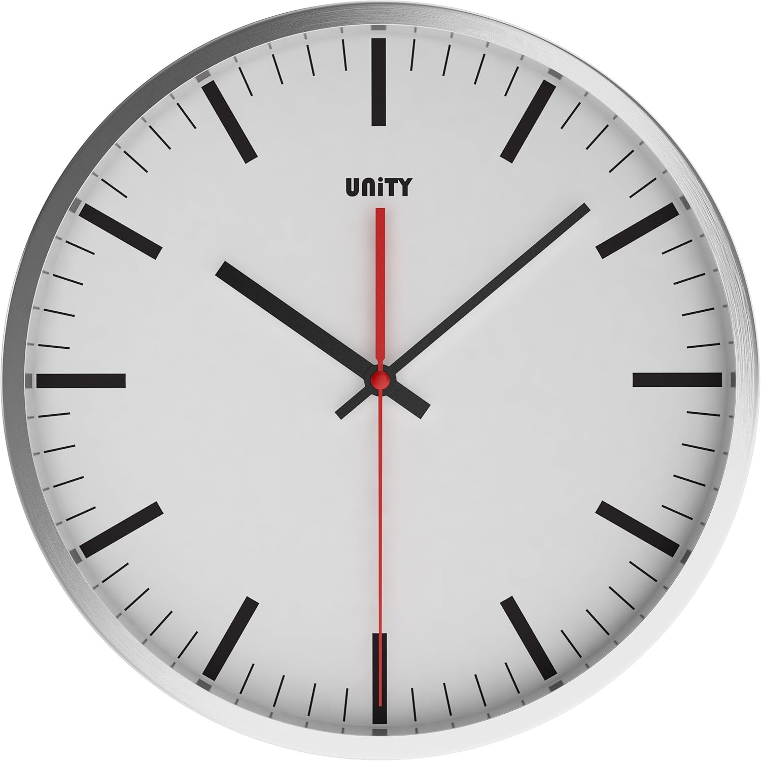 Unity Abberton Silent Sweep Wall Clock, White Amazon.co.uk Kitchen & Home