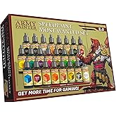 The Army Painter Speedpaint Most Wanted Set 2.0-24 x 18ml Speed Model Paint Kit Pre Loaded with Mixing Balls and 1 Brush- Bas