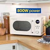 Russell Hobbs Retro 20L Cream Microwave 800W 8 Auto Cook Settings view 7