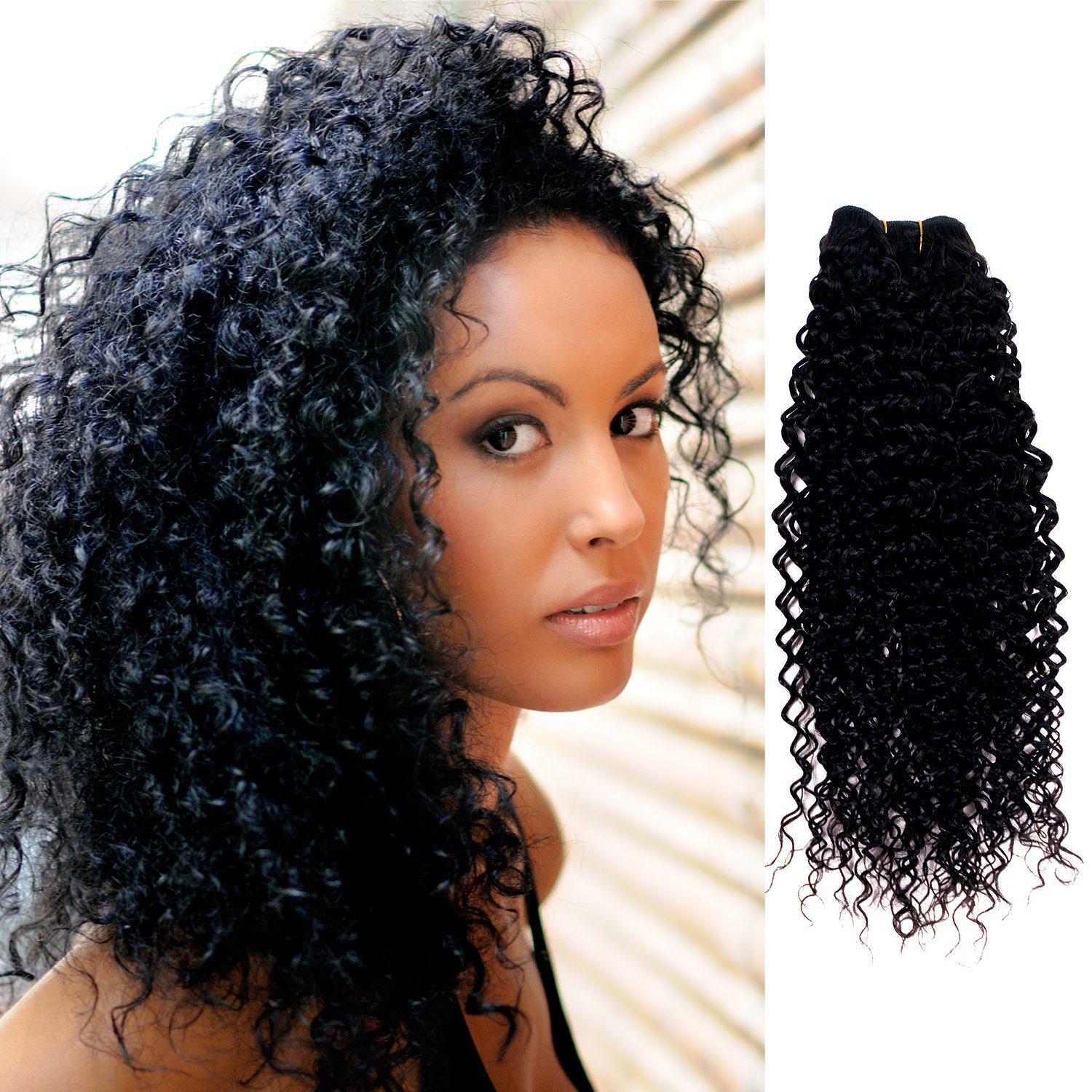 Amazon Com Human Hair 3 Bundles 12 14 16in 300g Curly Wave 7a