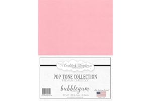 CARDSTOCK WAREHOUSE PAPER COMPANY Cardstock Warehouse Pop Tone Bubblegum Pink - 8.5 x 11" - 100 Lb. / 270 Gsm Matte Premium Cardstock Paper - 25 Sheets