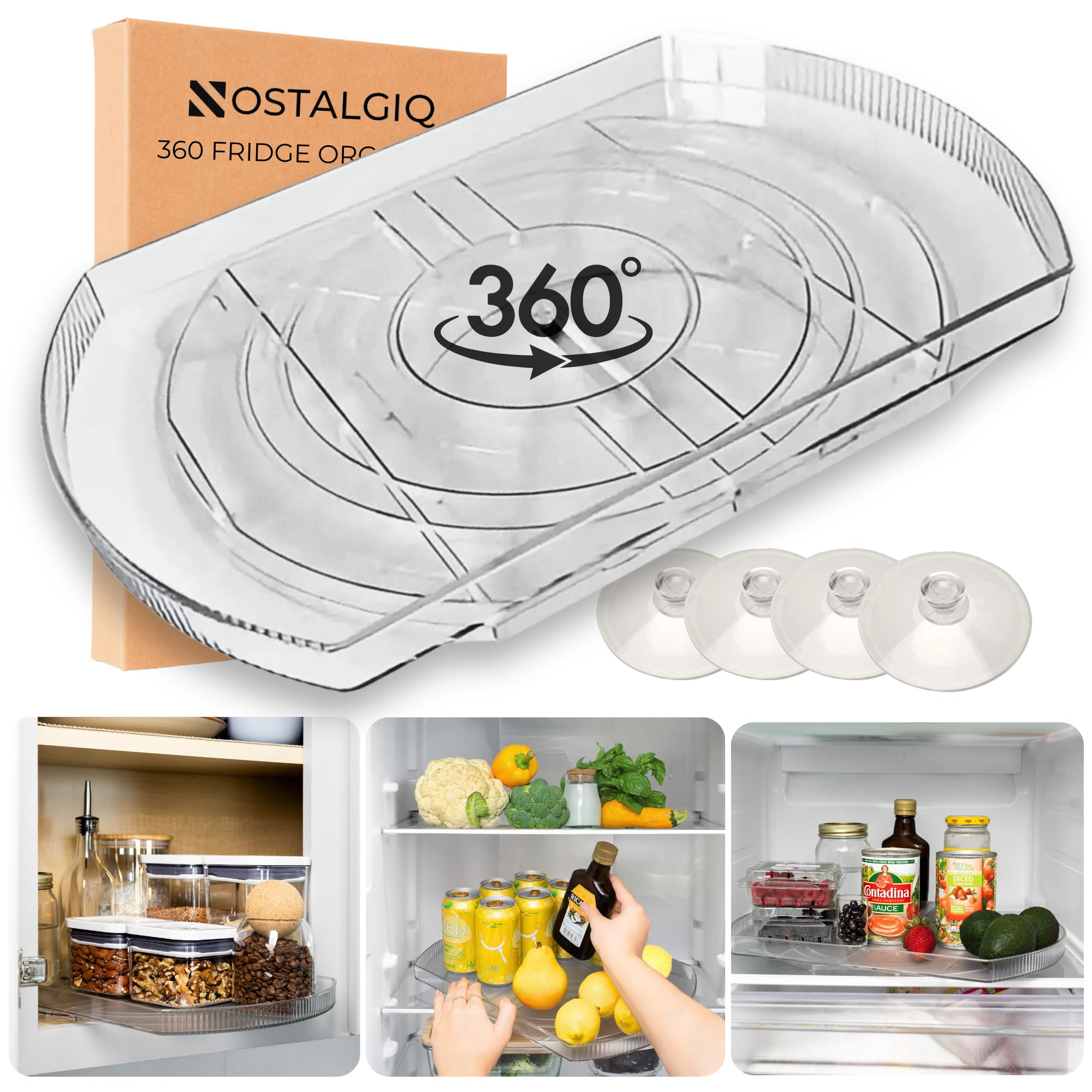 NOSTALGIQ 360° Rotating Lazy Susan for