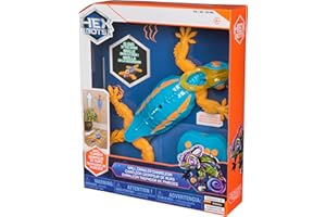 HEX Bots Wall Crawler Chameleon – Glow-in-The-Dark RC Toy Lizard with Wall Crawling Action, LED Eyes, Full Function Remote, U